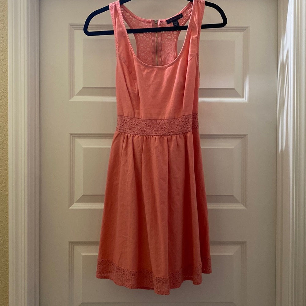 Leo meets Virgo peach dress